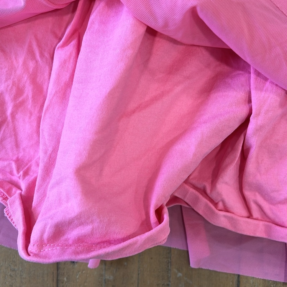 Hanna andersson pink daisy tulle short sleeve dress - Picture 4 of 7